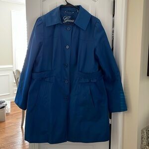 Guess blue trench coat